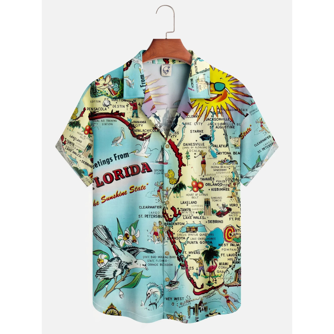 Camicia Hawaiana Florida